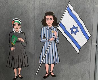 Galleria foto 'Anna Frank in lacrime, a Milano spunta murale contro antisemitismo' - foto 1