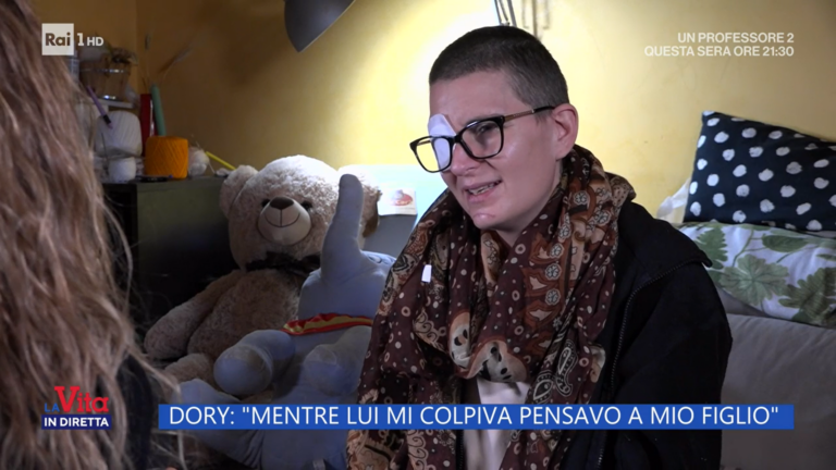 Accoltellata dall’ex marito a Monopoli, Dory ospite a “La vita in diretta”: «Voleva uccidermi»
