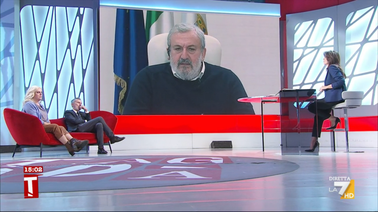 Emiliano ospite a Tagadà su La7: «Crosetto? La Procura di Roma dovrebbe sentirlo»