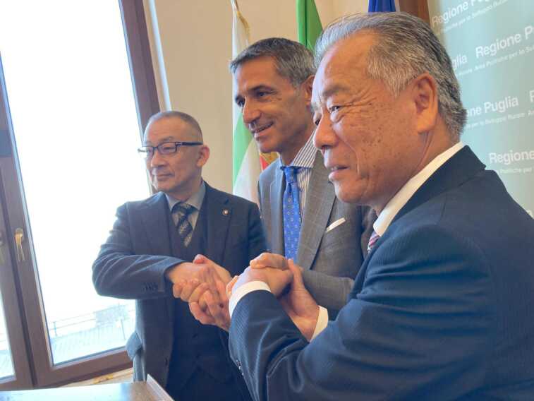 Puglia e Giappone più vicini: siglato il “patto di amicizia” per la cooperazione in ambito agroalimentare