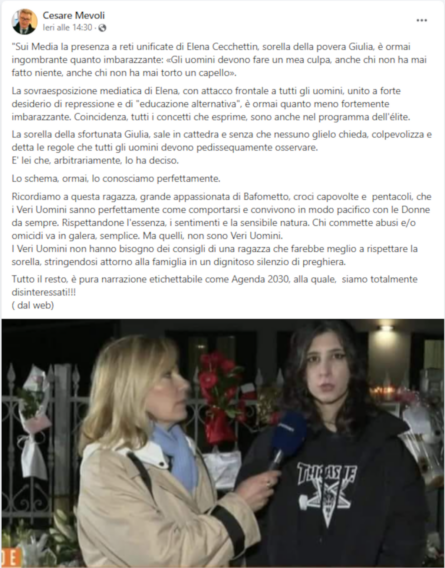 Galleria foto 'Brindisi, il consigliere comunale di FdI contro Elena Cecchettin: «Fossi in lei non andrei in tv»' - foto 1