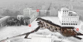 Galleria foto 'Roma, la metropolitana ‘fa storia’ con l’archeostazione Venezia' - foto 1