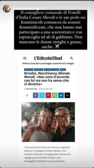 Galleria foto 'Mevoli, l’intervento di Selvaggia Lucarelli e la lettera di un giovane brindisino: «Ecco perché sbaglia»' - foto 2