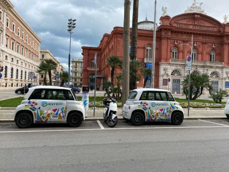 Bari, Pikyrent installa 5 hub di ricarica: per chi gli utilizza previsto un cashback sul costo di sblocco