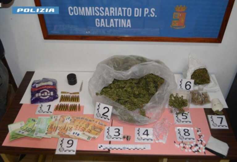 Galatina, in casa oltre un chilo di droga e proiettili per kalashnikov: due arresti e tre denunce