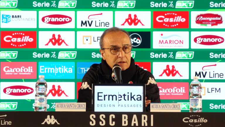Bari, Marino: «A Lecco essenziale l’approccio. I tifosi? Trasformiamo la contestazione in apprezzamento»