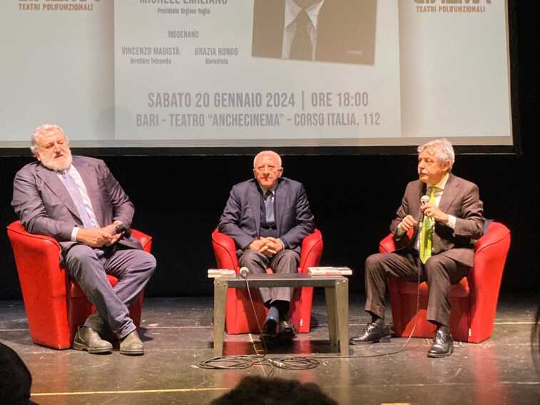 Galleria foto 'De Luca a Bari con Emiliano: «La città e la Puglia non perdano il presidio democratico» – VIDEO' - foto 1