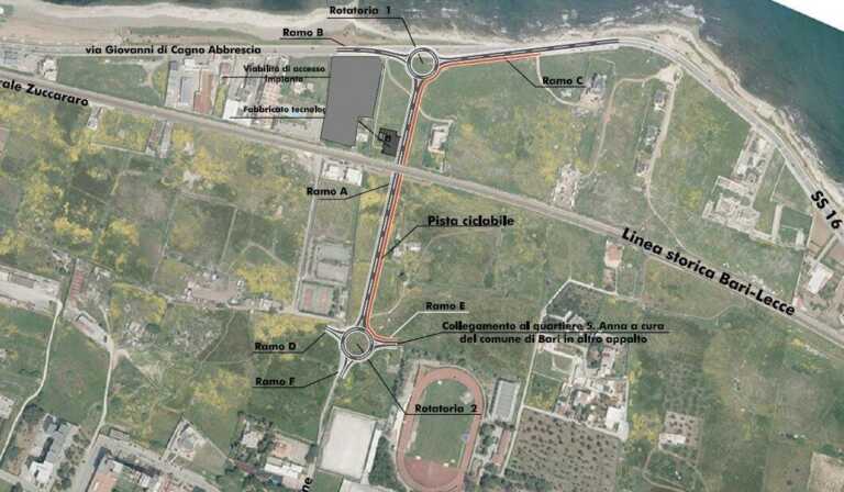 Bari, sottovia a Sant’Anna e canale idraulico: al via i lavori della variante sud