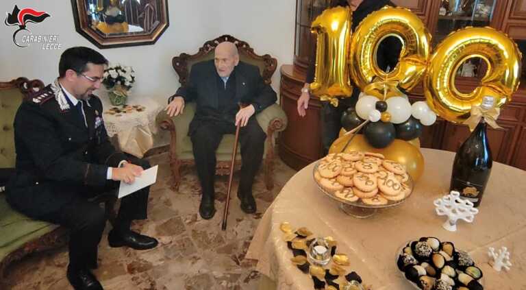 “Nei secoli fedele”: i carabinieri salentini festeggiano i 100 anni del vice brigadiere Giuseppe Filieri