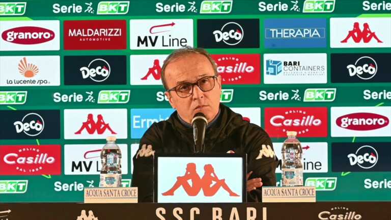 Bari, testa al Palermo. Marino: «Mi aspetto una reazione d’orgoglio. È una sfida ricca di stimoli» – VIDEO