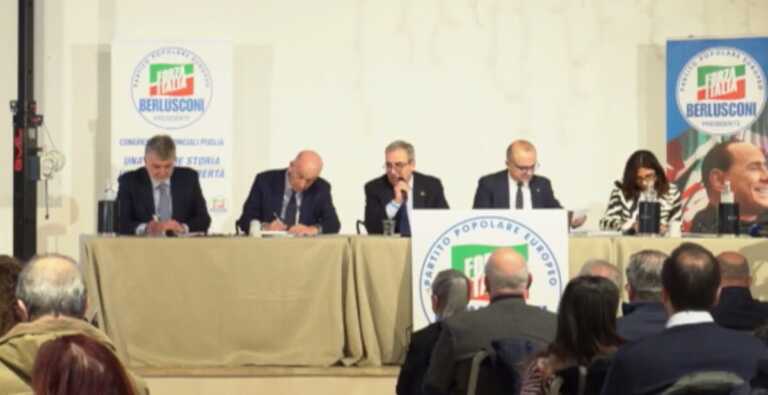 Gasparri al congresso di Forza Italia a Bari: «Qui tante presenze sociali, aperti a candidato civico»