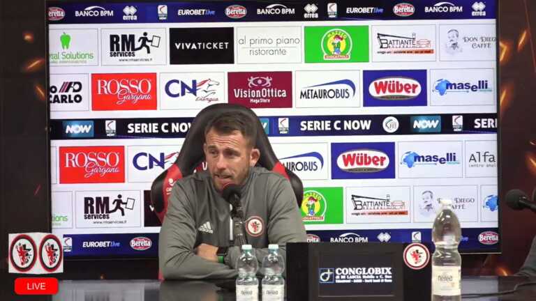 Tutto pronto per il derby tra Foggia e Taranto in uno “Zaccheria” senza tifo. Coletti: «Sfida insidiosa»