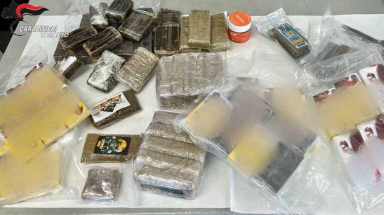 Taranto, droga confezionata come merendine: sequestrati 9 kg. Arrestato 26enne -VIDEO