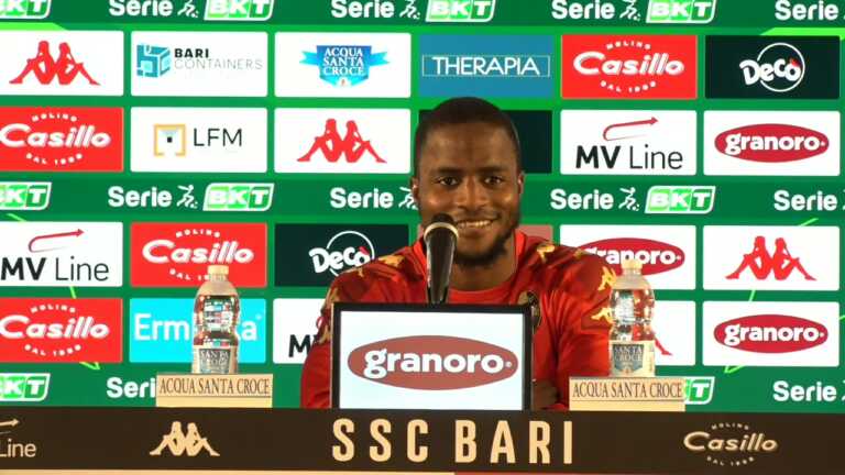 Bari, Kallon ha le idee chiare: «Sono qui per portare il club dove merita»