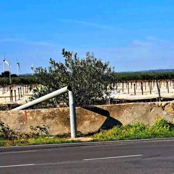 Sannicandro di Bari, vandali abbattono dispositivi che controllano la viabilità stradale