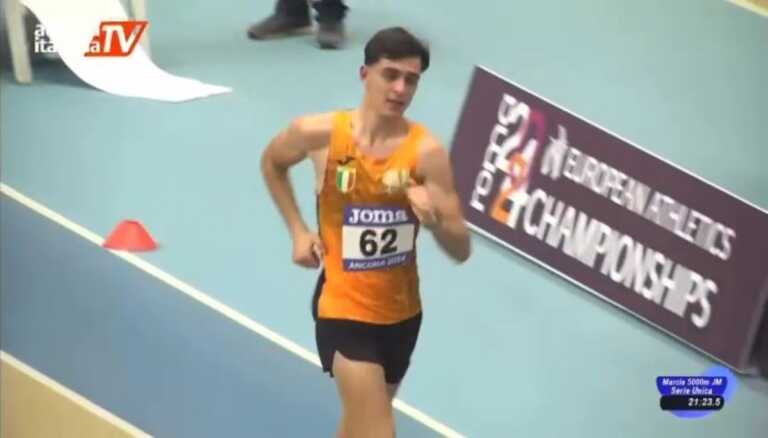 Marcia, è pugliese il campione italiano juniores indoor sui 5 km: Giuseppe Di Sabato trionfa ad Ancona – VIDEO