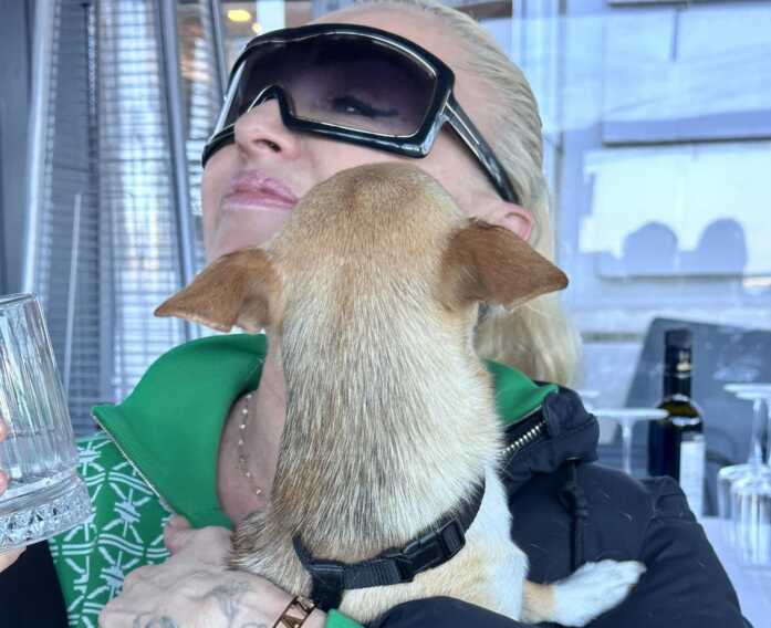 Nuova vita per Rossita, la cagnolina barese adottata da Paola Barale: «Una love story senza eguali» – VIDEO