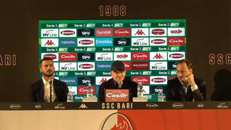 Luigi De Laurentiis: «La nostra gestione è indipendente. Amo Bari». Iachini: «Una piazza da Serie A»