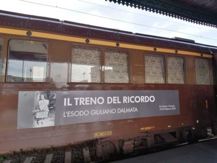 Il Treno del ricordo a Taranto: martedì in stazione il convoglio in memoria delle vittime delle foibe