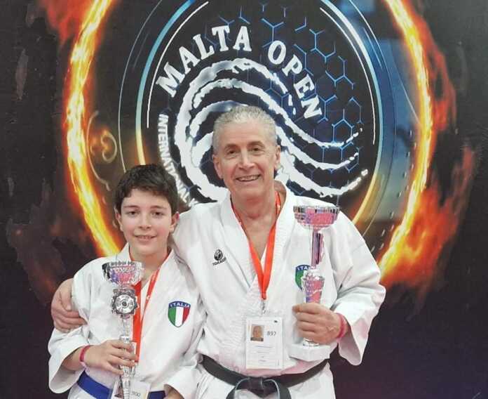 Karate, dalla Puglia al Malta Open: a 11 anni Rafael trionfa in coppia col papà