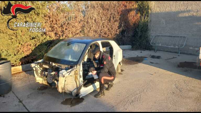 Orta Nova, trovate in un’autodemolizione parti di mezzi rubati: arrestato il titolare