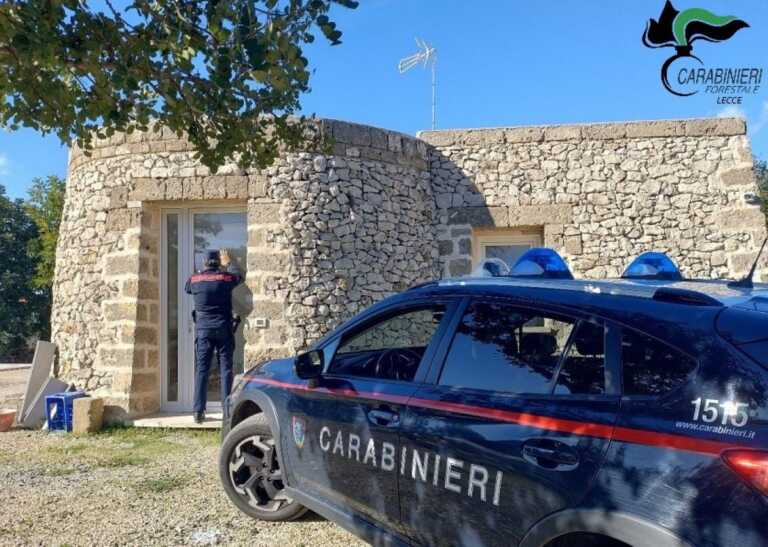 Cantieri abusivi per ampliare l’agriturismo: 3 sequestri nel Leccese, denunciate 4 persone