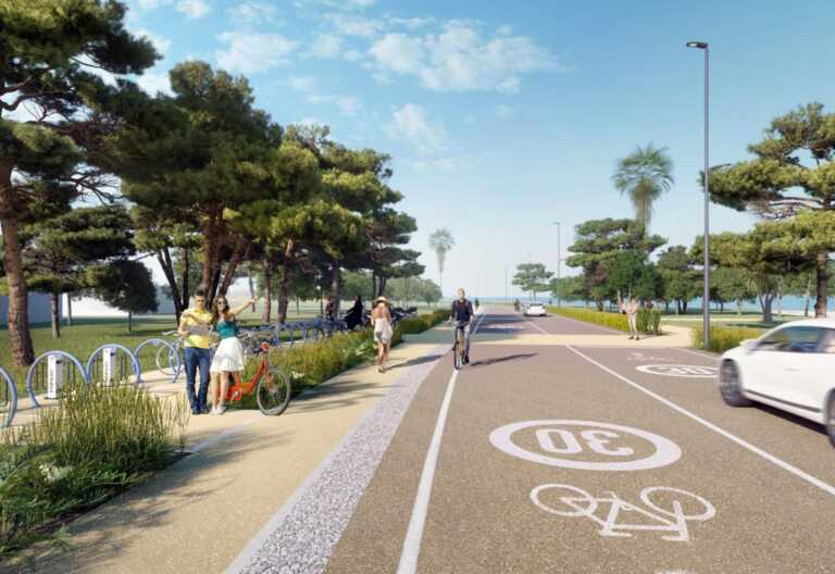 Galleria foto 'Bari, via ai lavori per il parco Costa Sud. Decaro: «Una rivoluzione per la città» – FOTO' - foto 3