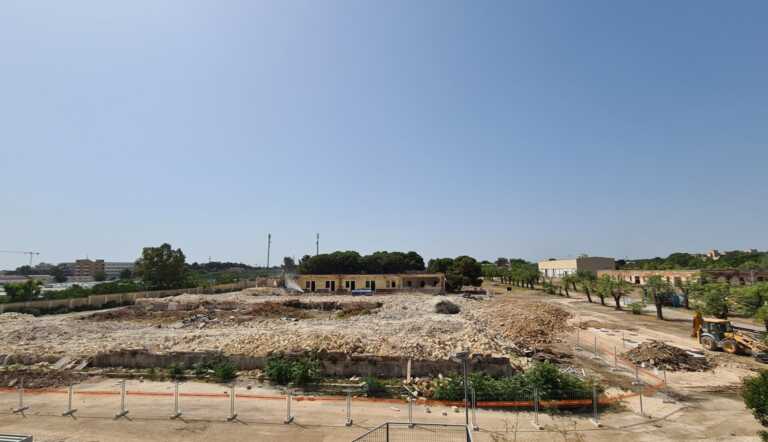 Parco della Giustizia a Bari, chiuso il cantiere per le demolizioni: preservati 237 alberi