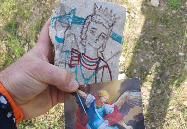 Andria, ritrovano l’auto rubata al papà: un bimbo ringrazia i poliziotti con un disegno di San Michele
