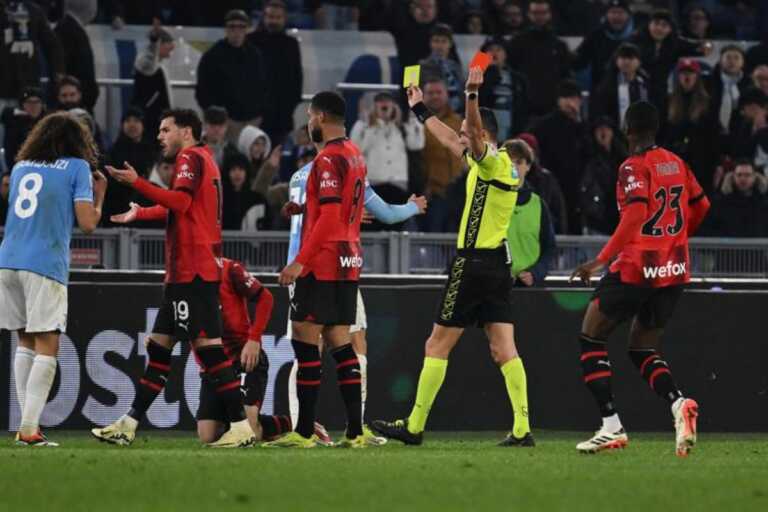 Polemiche sull’arbitraggio del brindisino Di Bello in Lazio-Milan. La moglie: «Accanimento senza precedenti»