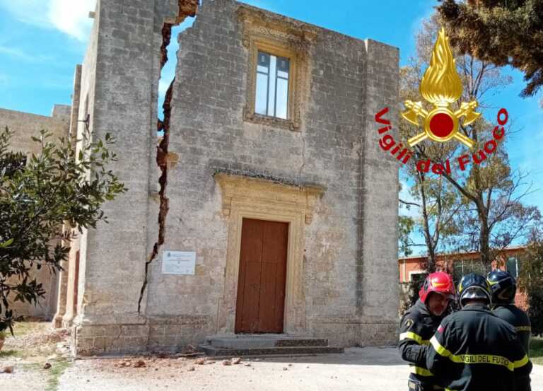 Castrignano del Capo: durante i lavori di ristrutturazione crolla il tetto della chiesa di San Giuseppe