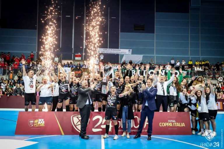 Calcio a 5 femminile, Bitonto pigliatutto: le “leonesse” rivincono la Coppa Italia