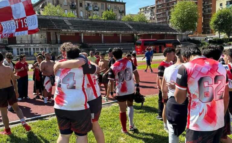 Rugby, “tigrotti” a valanga: il Bari batte il Napoli nella finale d’andata della Coppa Appia Antinca U16