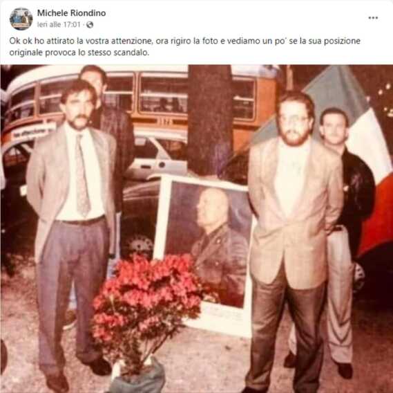 Foto di La Russa a testa in giù, Riondino la “rigira”: «Vediamo se ora provoca lo stesso scandalo»