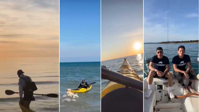 Inquinamento marino, «non restiamo indifferenti»: il 27enne Ortega gira l’Italia in canoa e fa tappa in Puglia