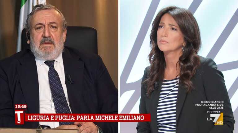 Emiliano ospite a Tagadà su La7: «Maurodinoia e Pisicchio? Nessun errore da parte mia»