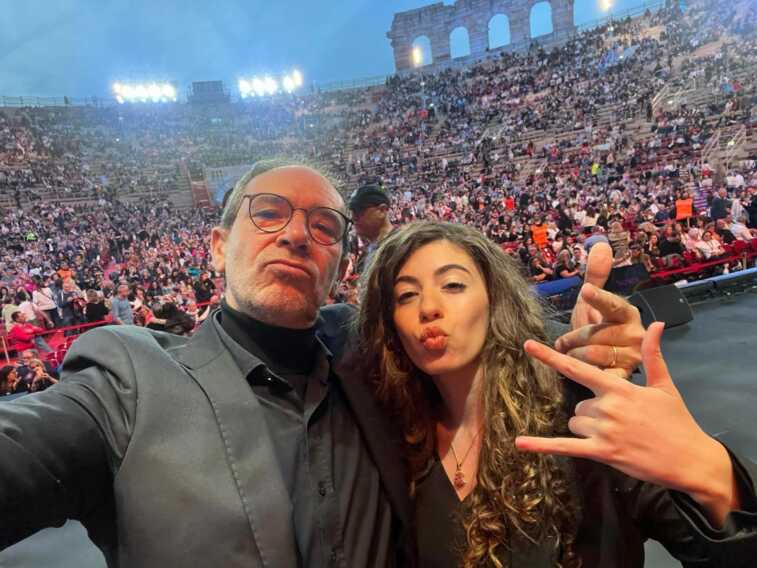 Da Modugno all’Arena di Verona: Fabrizio e Roberta Signorile, padre e figlia, insieme nell’orchestra di Fiorella Mannoia