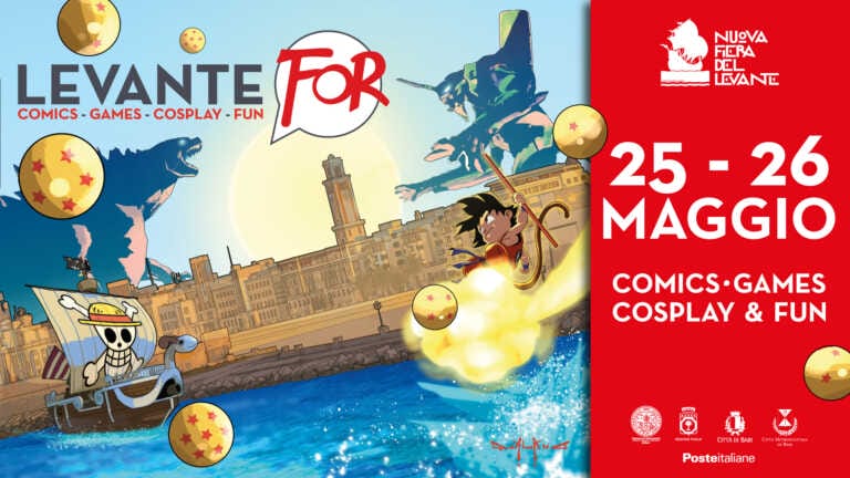 Bari, torna Levante For: in Fiera l’evento dedicato al mondo nerd tra fumetti, giochi e musica