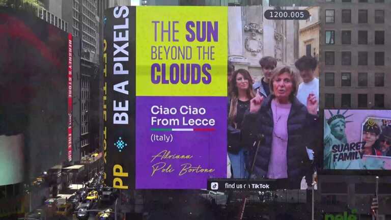 Comunali a Lecce, la campagna elettorale arriva a New York: Poli Bortone a Times Square – VIDEO