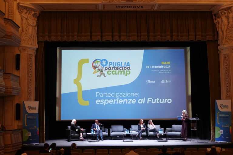 Termina la due giorni del “Puglia Partecipa Camp”, regioni a confronto su politiche e innovazioni