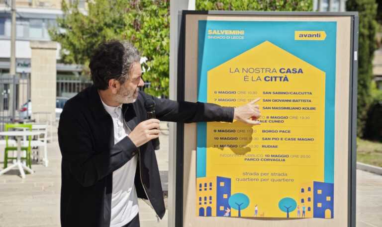 Comunali a Lecce, Salvemini “strada per strada” per presentare il programma elettorale