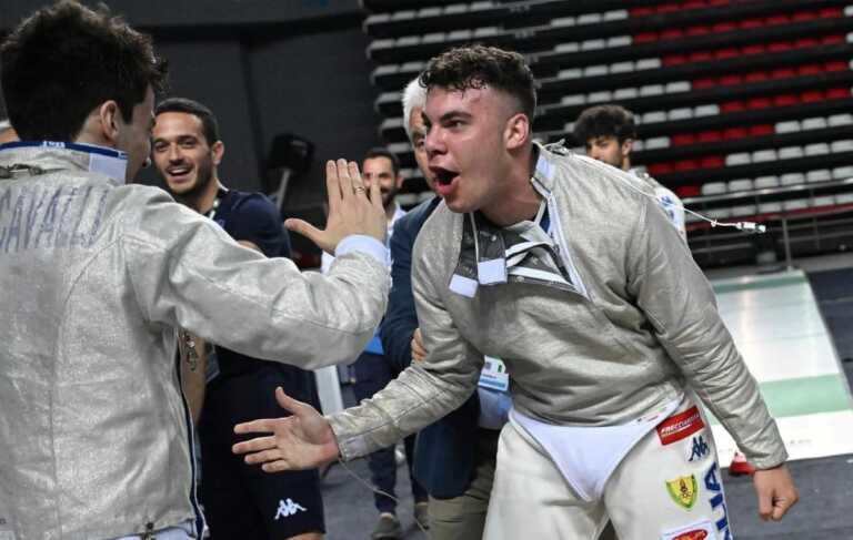Mastrullo, oro agli europei under 23 nella sciabola a squadre