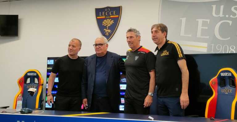 Sticchi Damiani e Corvino definiscono il mercato del Lecce con Gotti mister
