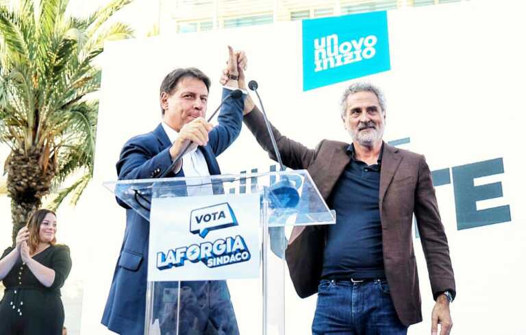 Bari, Conte: «Con Laforgia battaglia di legalità». Il candidato sindaco: «Con il Pnrr 24mila posti di lavoro»