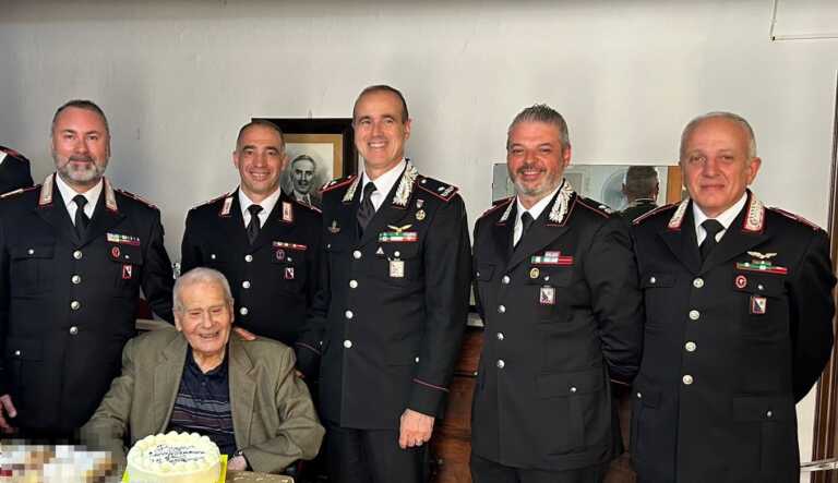 Carabinieri lucani in festa: il maresciallo Donato Palumbo compie 102 anni