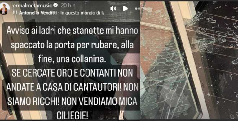 Ermal Meta, ladri in casa mentre assiste alla nascita della figlia: «Noi cantautori non siamo ricchi»