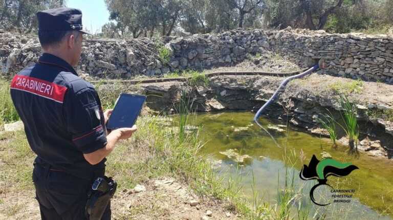 Villa Castelli, devia il Canale Reale per coltivare i terreni: denunciato un imprenditore