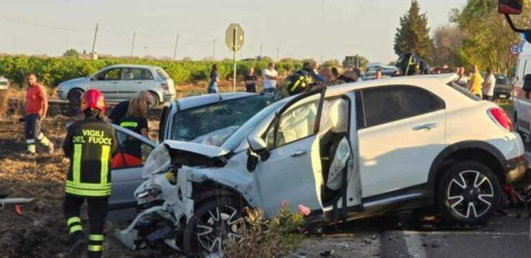 Scontro tra due auto sulla Mesagne-Torre Santa Susanna: muore una donna, cinque feriti