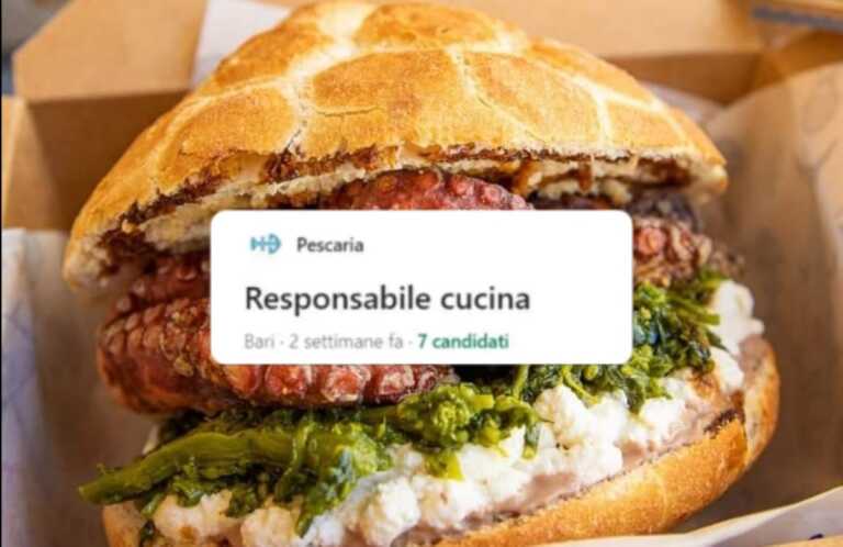 Lavoro, Pescaria cerca un responsabile cucina a Bari: l’indizio che conferma la nuova apertura