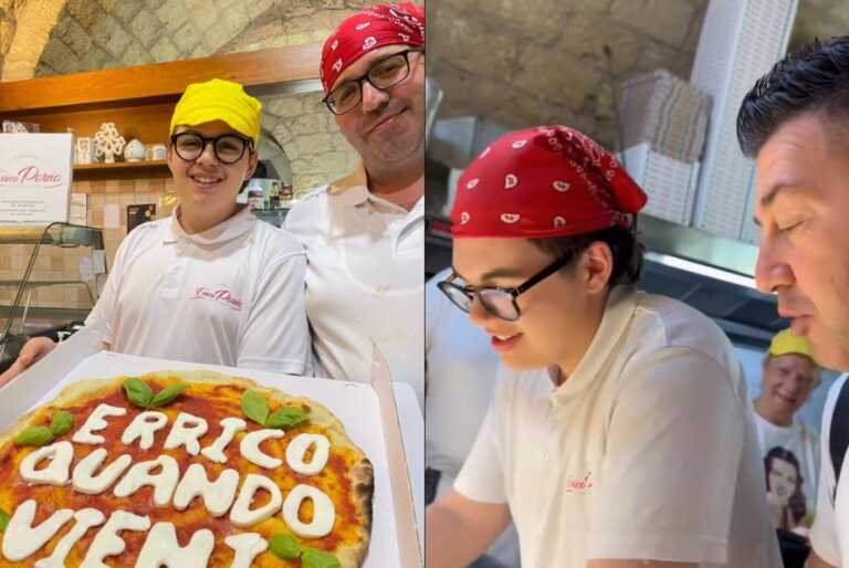 La storia del 16enne barese Michele: si commuove da Porzio e il pizzaiolo lo va a trovare – VIDEO